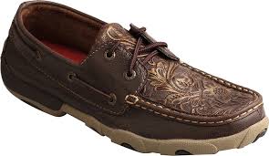 Twisted X Women's Boat Shoes Driving Moc