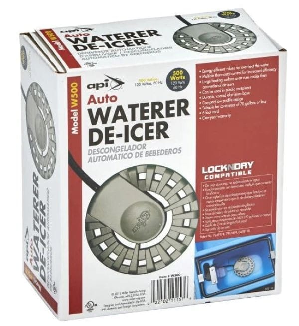API 500W Auto Waterer Deicer